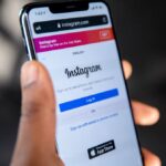 instagram opened on an iPhone