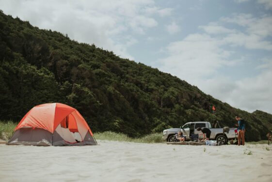 tent on a beach