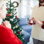 a couple getting engaged